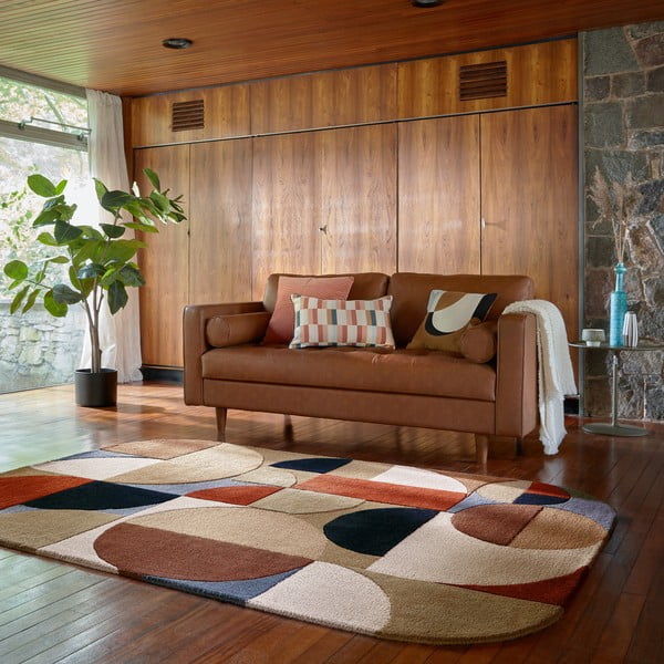 Ručně tkaný vlněný koberec v terakotové barvě 160x230 cm Mia Arch – Flair Rugs-image-1