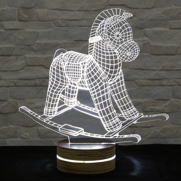 3D stolní lampa Horse