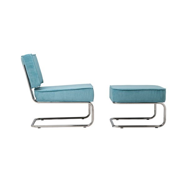 Tyrkysové křeslo Zuiver Rib-image-3