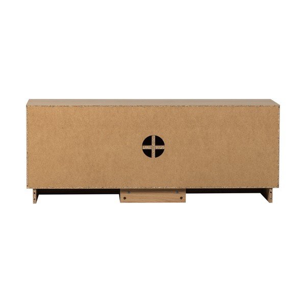 TV stolek z dubového dřeva v přírodní barvě 133x52x45 cm Zuma – WOOOD-image-4