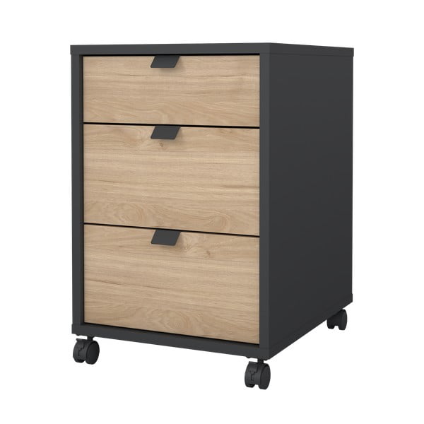 Skříňka v dekoru dubu v antracitovo-přírodní barvě 41x61 cm Sign – Tvilum-image-4