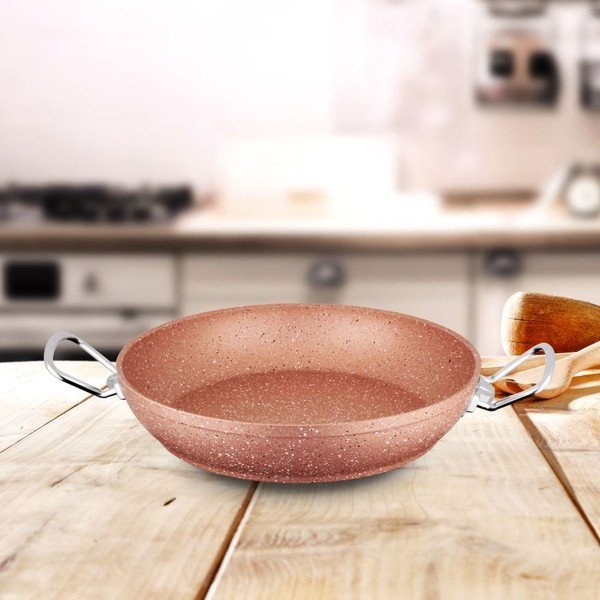 Růžová hliníková pánev Güral Porselen Classic, ø 22 cm-image-2