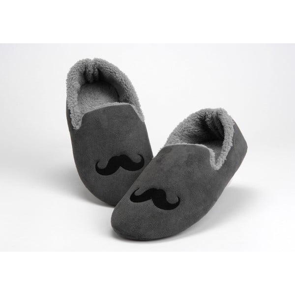 Papuče Moustache Grey, vel. 44/45