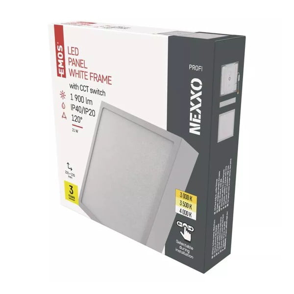 Bílé LED stropní svítidlo 22,5x22,5 cm Nexxo – EMOS-image-1