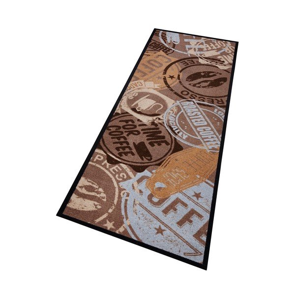 Hnědý běhoun Zala Living Coffee Stamp, 50 x 150 cm-image-1