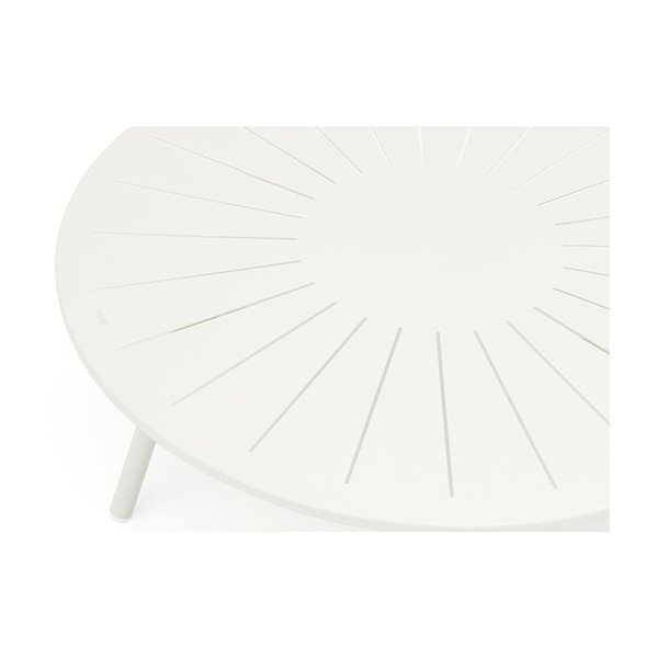 Hliníkový kulatý zahradní odkládací stolek ø 110 cm Fleole – Ezeis-image-2
