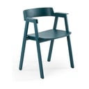 Jídelní židle s područkami z dubového dřeva v petrolejové barvě Flip – Gazzda