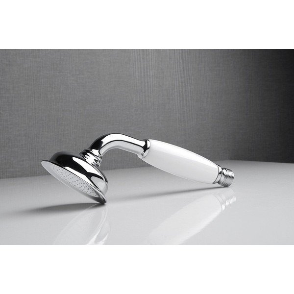 Mosazná sprchová hlavice v leskle stříbrné barvě ø 7 cm Epoca – Sapho-image-1