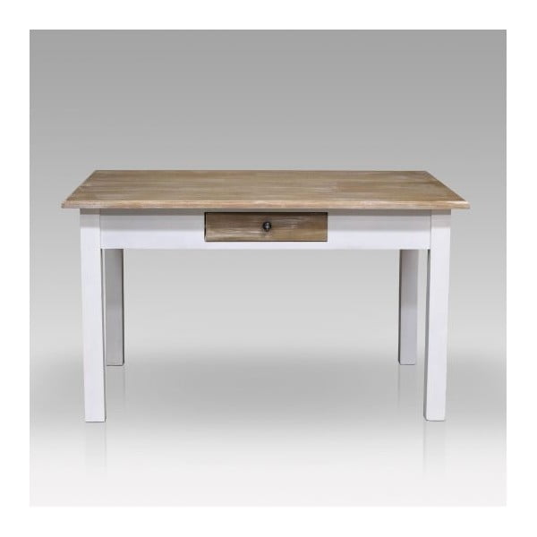 Jídelní stůl Charlston White, 130x80x77 cm