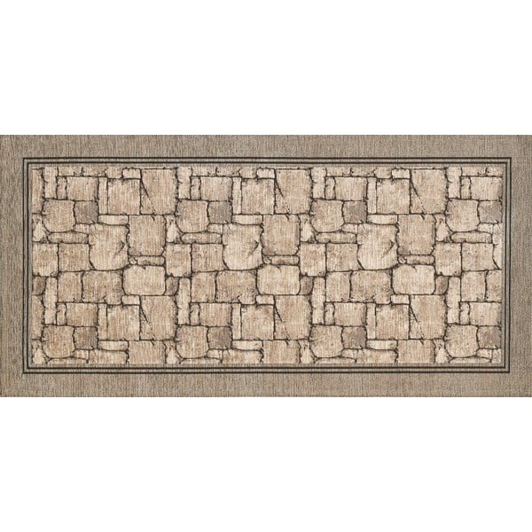 Béžový běhoun Floorita Wall, 55 x 140 cm-image-1