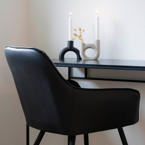 Černý skleněný svícen House Nordic Fondo-image-1