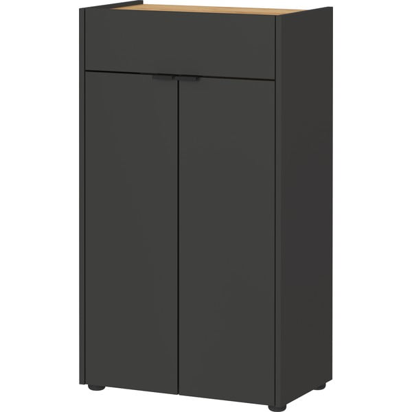 Antracitová vysoká koupelnová skříňka 60x98 cm Forano – Germania-image-3