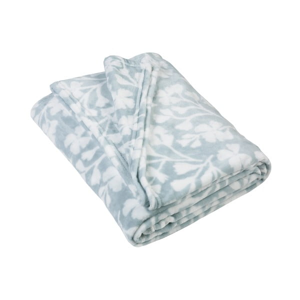 Modrá fleecová deka 200x240 cm Brooke Floral – Catherine Lansfield