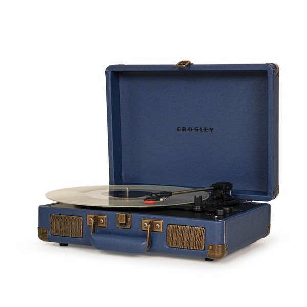 Tmavě modrý gramofon Crosley Plus Navy