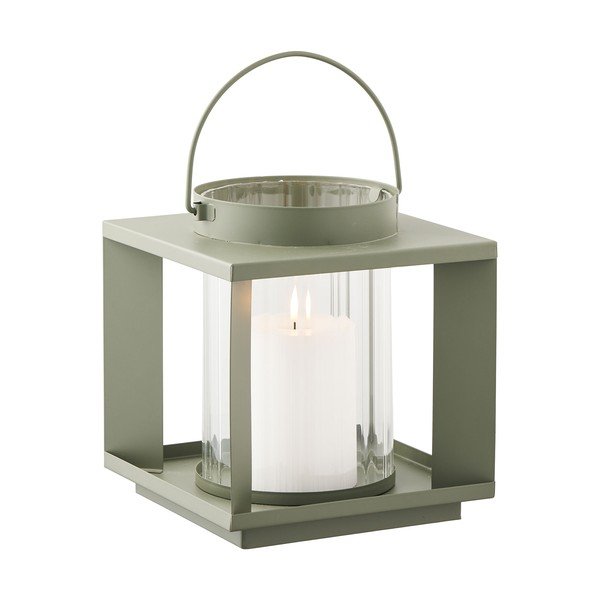 Kovová/skleněná lucerna (výška 20,5 cm) Lohals – House Nordic