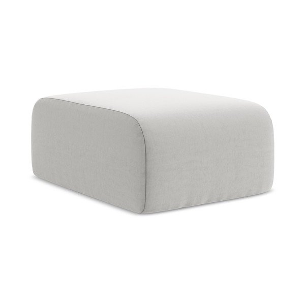 Světle šedá sametová podnožka Lani – Makamii