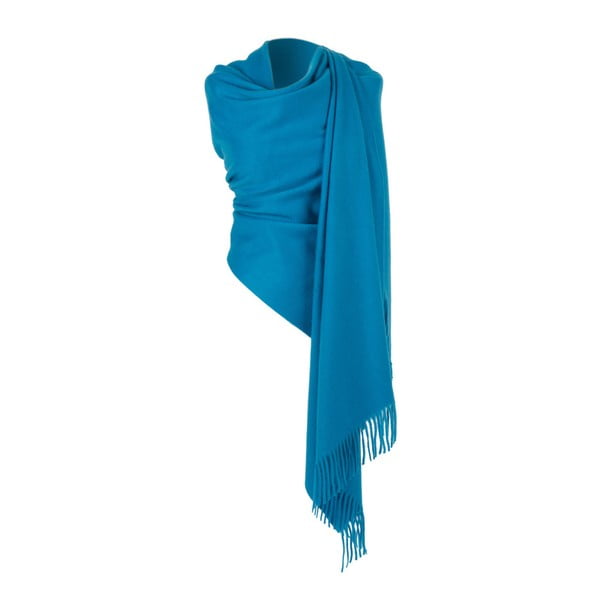 Modrý kašmírový šátek Hogarth, 190 x 70 cm