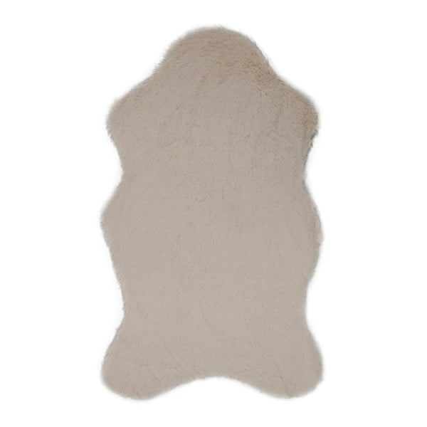 Krémový koberec z umělé kožešiny Tavsantuyu Cream, 100 x 160 cm