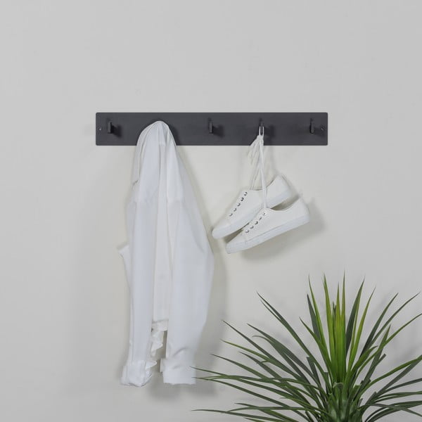 Černý kovový nástěnný věšák 70 cm Leatherman – Spinder Design-image-2