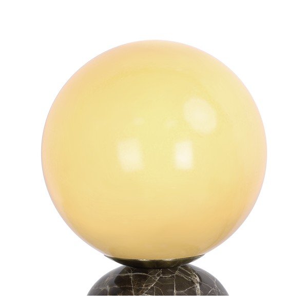Tmavě hnědá mramorová stolní lampa (výška 20 cm) Lazio Sphere – Leitmotiv-image-3