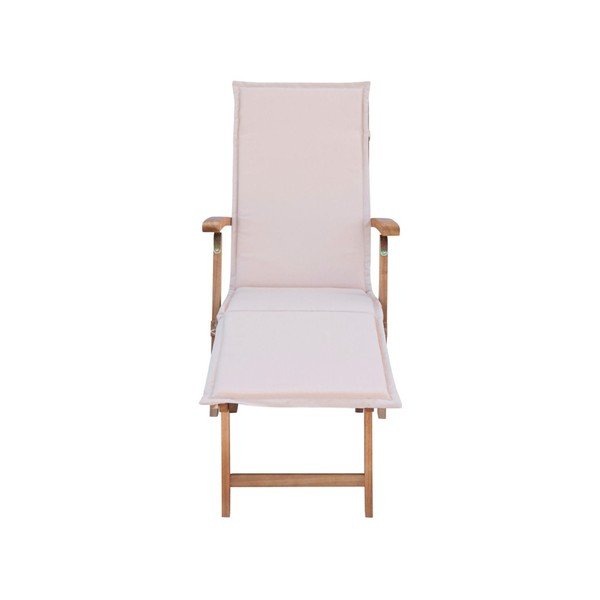 Bílé  zahradní lehátko z akátového dřeva SOB Garden-image-1