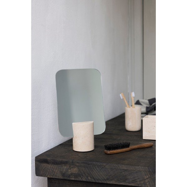 Kosmetické zrcadlo 18x30 cm Travertine – Mette Ditmer Denmark-image-1