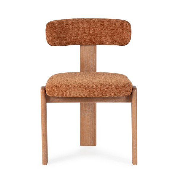 Čalouněné jídelní židle v sadě 2 ks v cihlové barvě Nadia – MOME