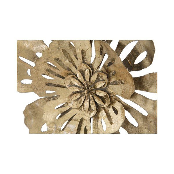 Železná nástěnná dekorace ve zlaté barvě Mauro Ferretti Luxy Natura-image-1