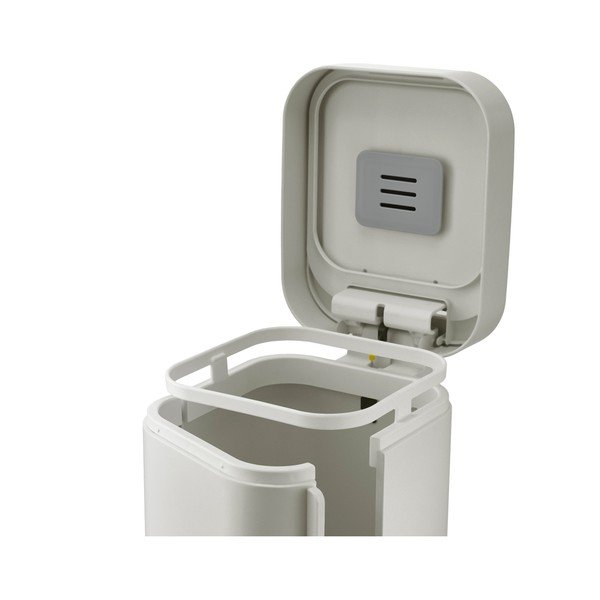 Béžový pedálový ocelový odpadkový koš 40 l Porta – Joseph Joseph-image-4