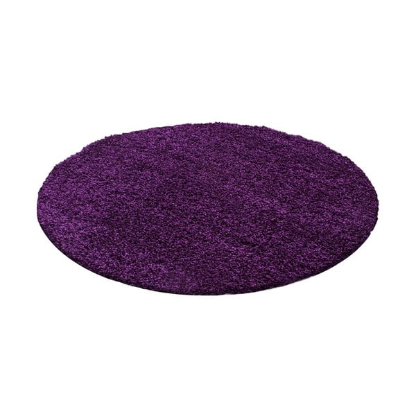 Tmavě fialový kulatý koberec ø 200 cm Life – Ayyildiz Carpets