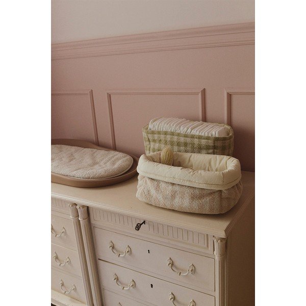 Světle růžový látkový dětský koš na hračky 30x20x20 cm Swan Rose – Lorena Canals-image-1