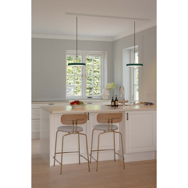 Tmavě zelené kovové LED stmívatelné závěsné svítidlo s kovovým stínidlem ø 31 cm Asteria Plus – UMAGE-image-3