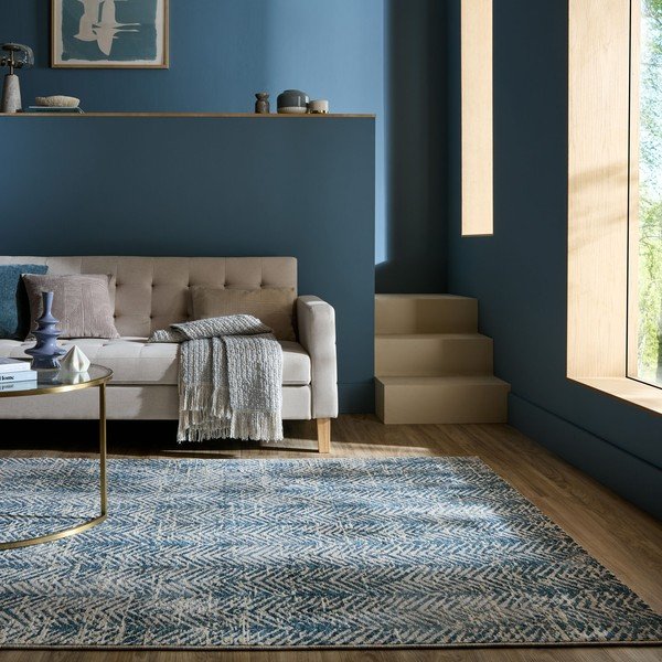 Modrý koberec 160x230 cm Lua Abstract – Flair Rugs-image-1