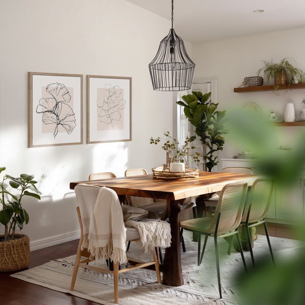 Tištěné obrazy v sadě 2 ks s rámem 30x40 cm Floral Set – Styler-image-2