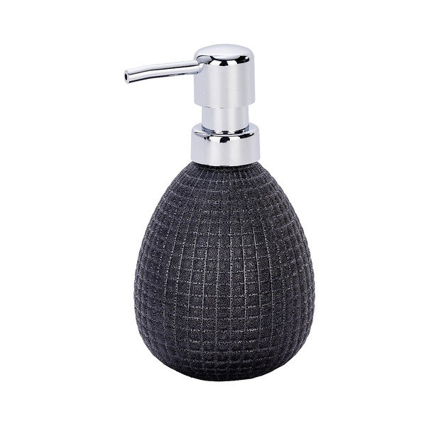 Antracitový keramický dávkovač mýdla Wenko Polaris Jet, 390 ml