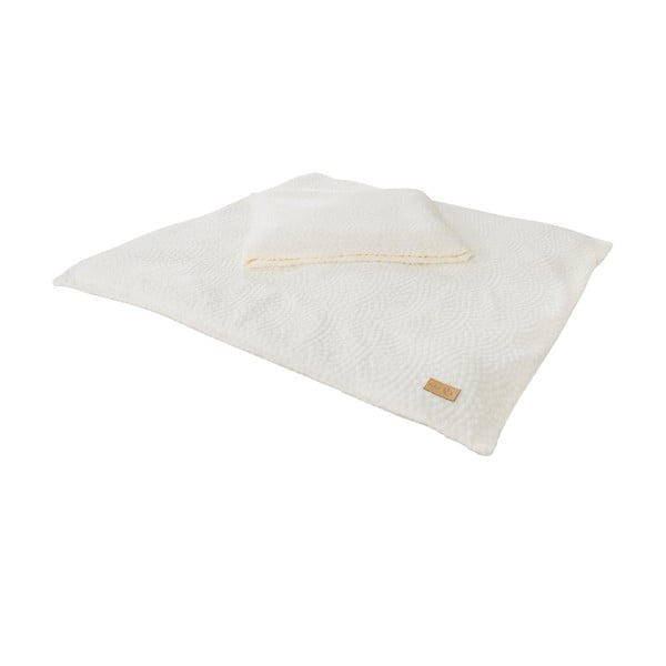 Krémové dětské povlečení do postýlky 80x80 cm Seashells – Roba-image-2