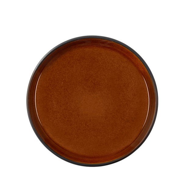 Černý/jantarový dezertní  talíř z kameniny ø 17 cm Gastro Black/Amber – Bitz