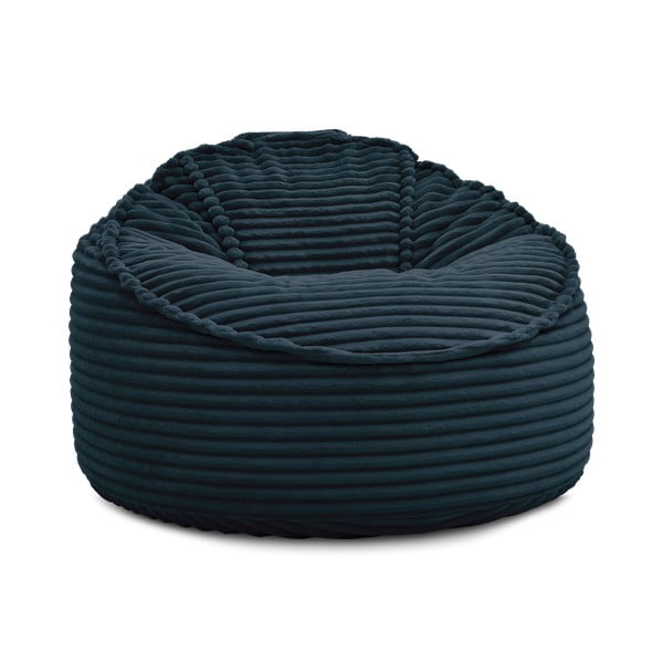 Tmavě modrý manšestrový sedací vak Socrate – Bobochic Paris-image-3