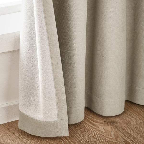 Béžové zatemňovací závěsy v sadě 2 ks 117x137 cm Wilson – Catherine Lansfield-image-2