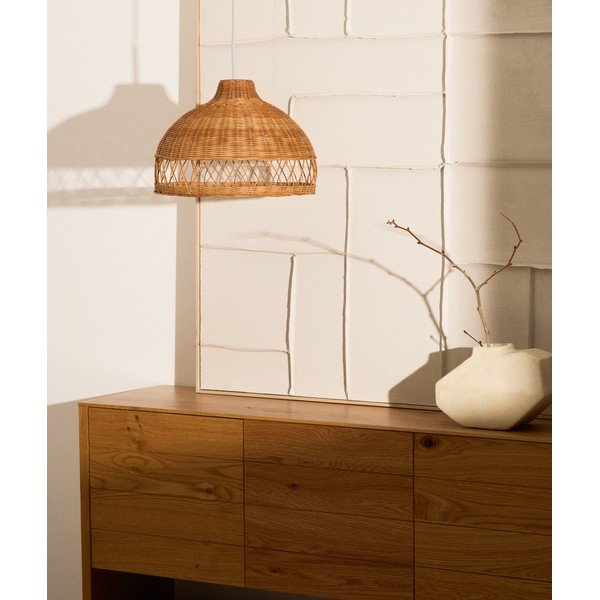 Ratanové stínidlo v přírodní barvě ø 40 cm Loura – Kave Home-image-1