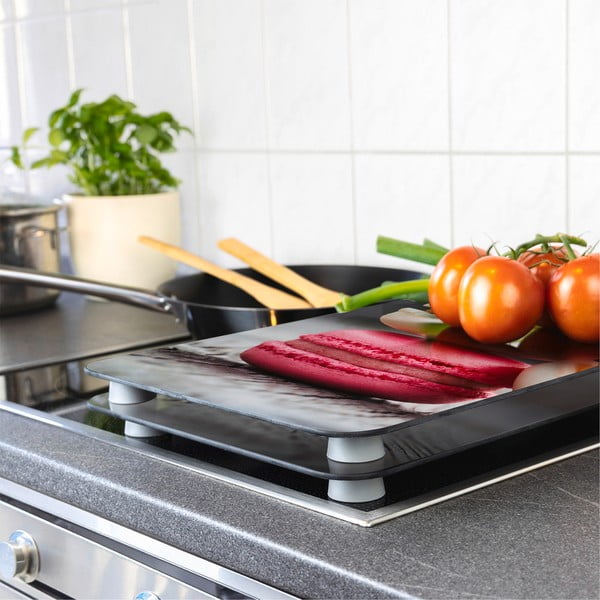 Sada 2 skleněných krytů na sporák Wenko Macarons, 52 x 30 cm-image-1