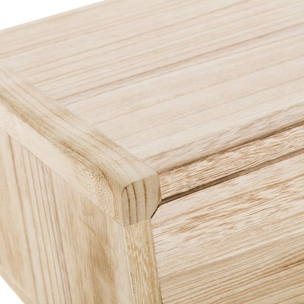 Noční stolek z exotického dřeva v přírodní barvě Natural Way – Casa Selección-image-1