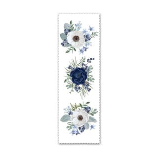 Modro-bílý běhoun na stůl 140x45 cm - Minimalist Cushion Covers