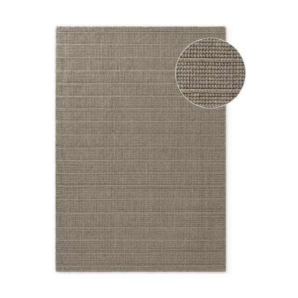 Šedý ručně tkaný vlněný koberec 80x150 cm Camden Parker – Ted Baker