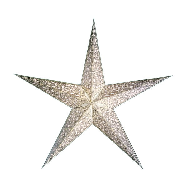Dekorativní hvězda Maharaja White, 85 cm