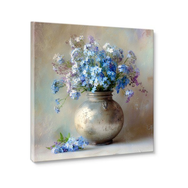 Tištěný obraz na plátně 32x32 cm Forget-me-not – Styler-image-4