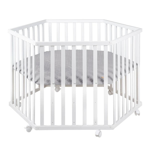 Bílá dětská ohrádka 112x97 cm Roba style – Roba-image-2