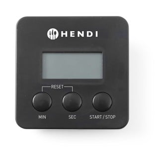Černá digitální minutka s magnetem Hendi