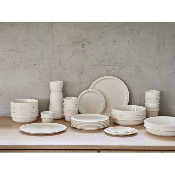 Krémový porcelánový talíř ø 24 cm Eau – Zone-image-4