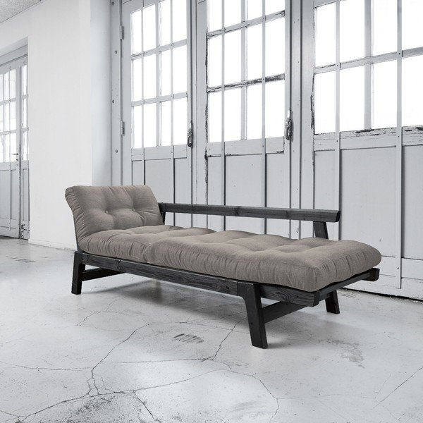 Rozkládací pohovka Karup Step Black/Granite Grey-image-2